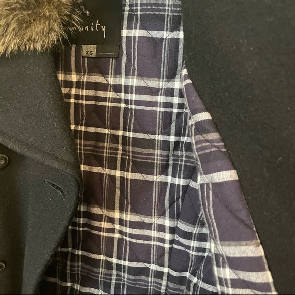 Aritzia Community | Cadet Military Style Wool Peacoat | Black | XS - Picture 7 of 9